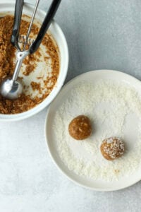 The dough has been rolled into balls.