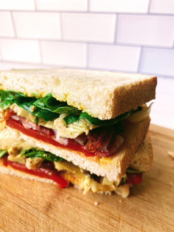 Veggie loaded sandwich