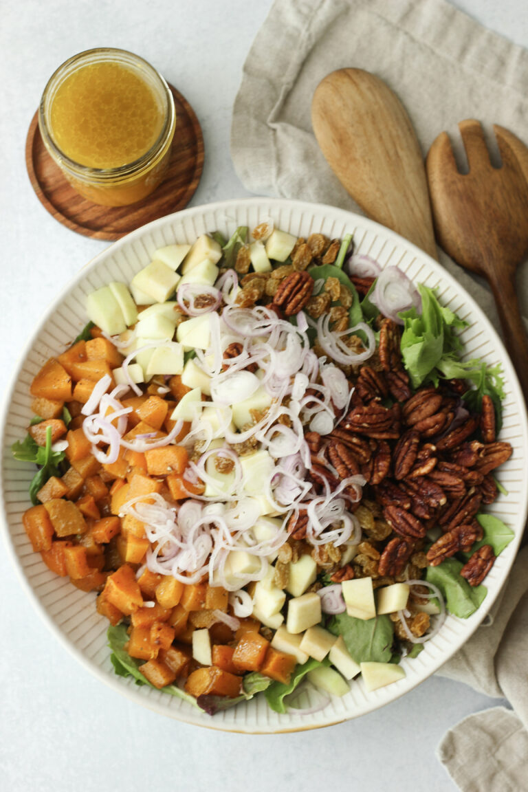 Fall Salad with Pumpkin Maple Vinaigrette