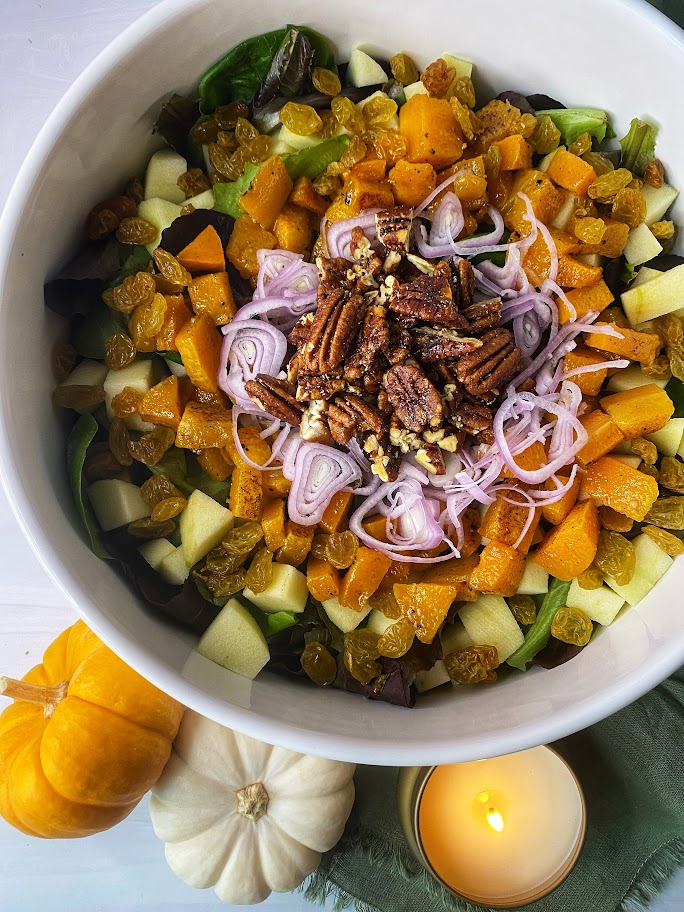 Fall Salad With Pumpkin Maple Vinaigrette