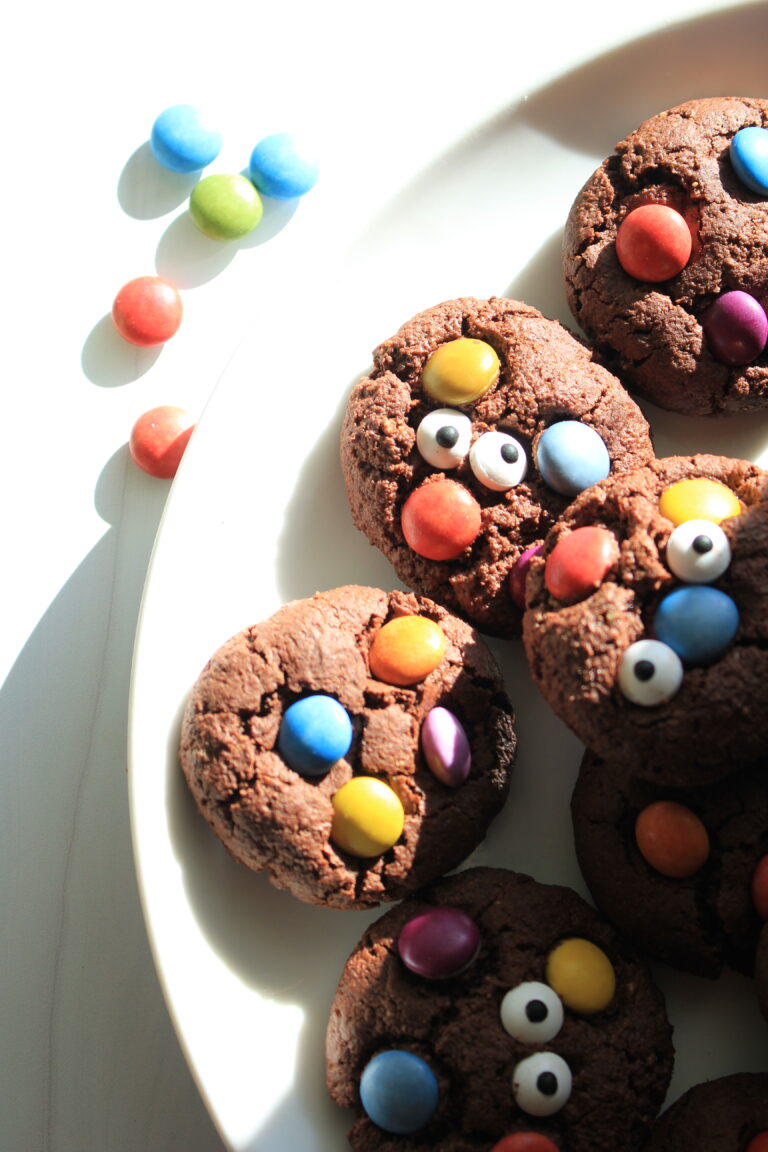 Melt-in-your-mouth vegan monster cookies]