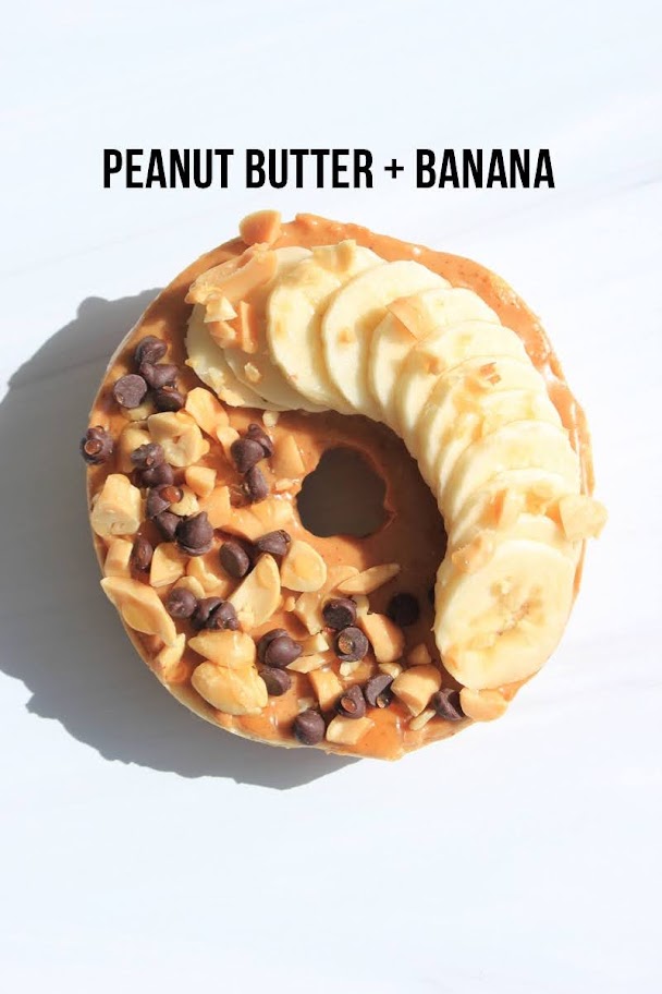Peanut butter and banana bagel recipe (vegan)