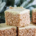 Healthier White Chocolate Peppermint Rice Krispie Treats