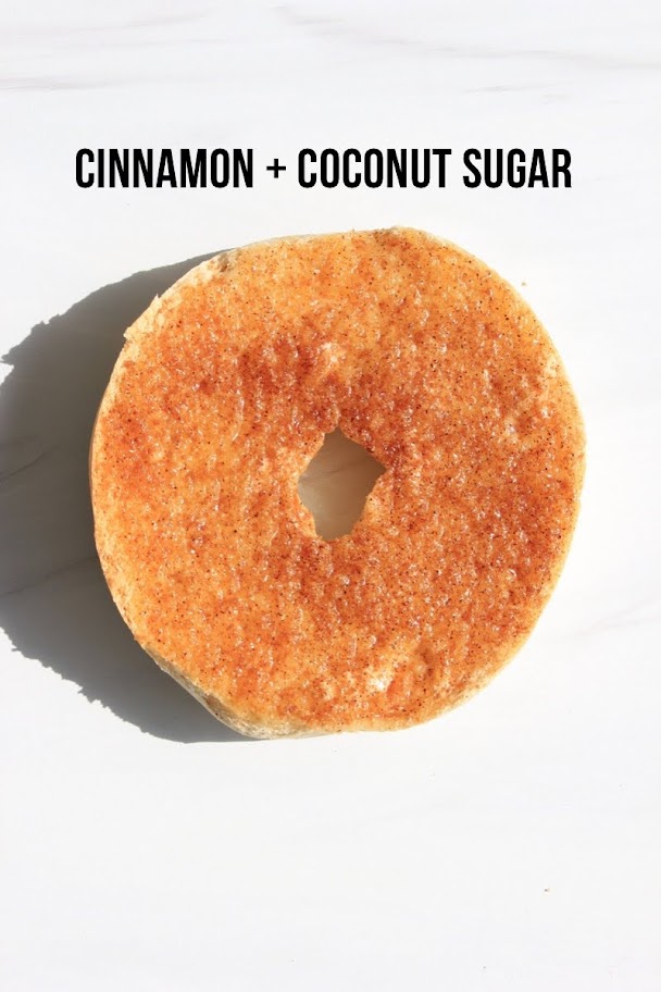 Cinnamon Sugar Bagel Idea (vegan)
