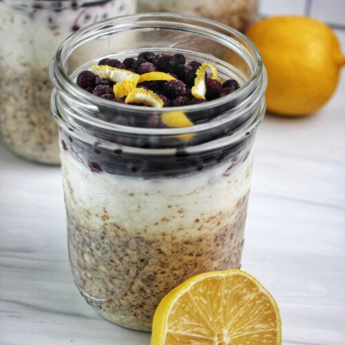 Lemon Blueberry Overnight Oats