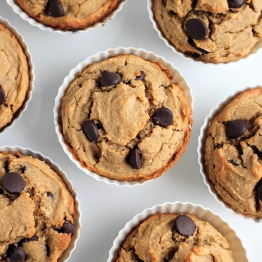Peanut Butter Protein Blender Muffins (vegan)