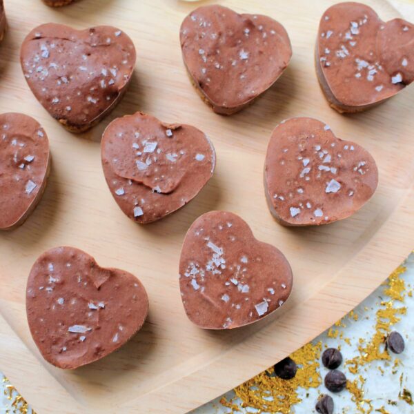 No Bake Vegan Peanut Butter Pretzels Hearts