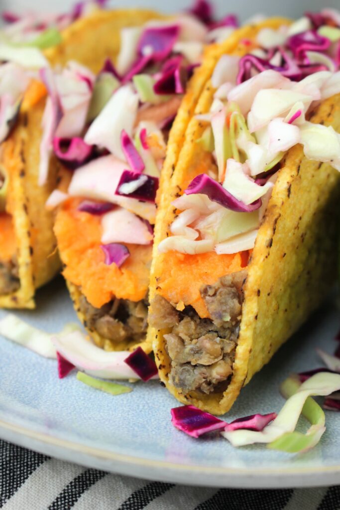 Vegan Layered Lentil Tacos