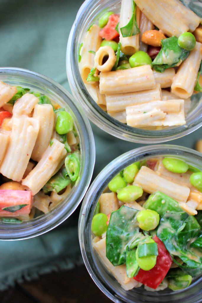 Vegan Asian Noodle Salad in a Jar