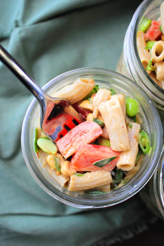 Vegan Asian Noodle Salad in a Jar