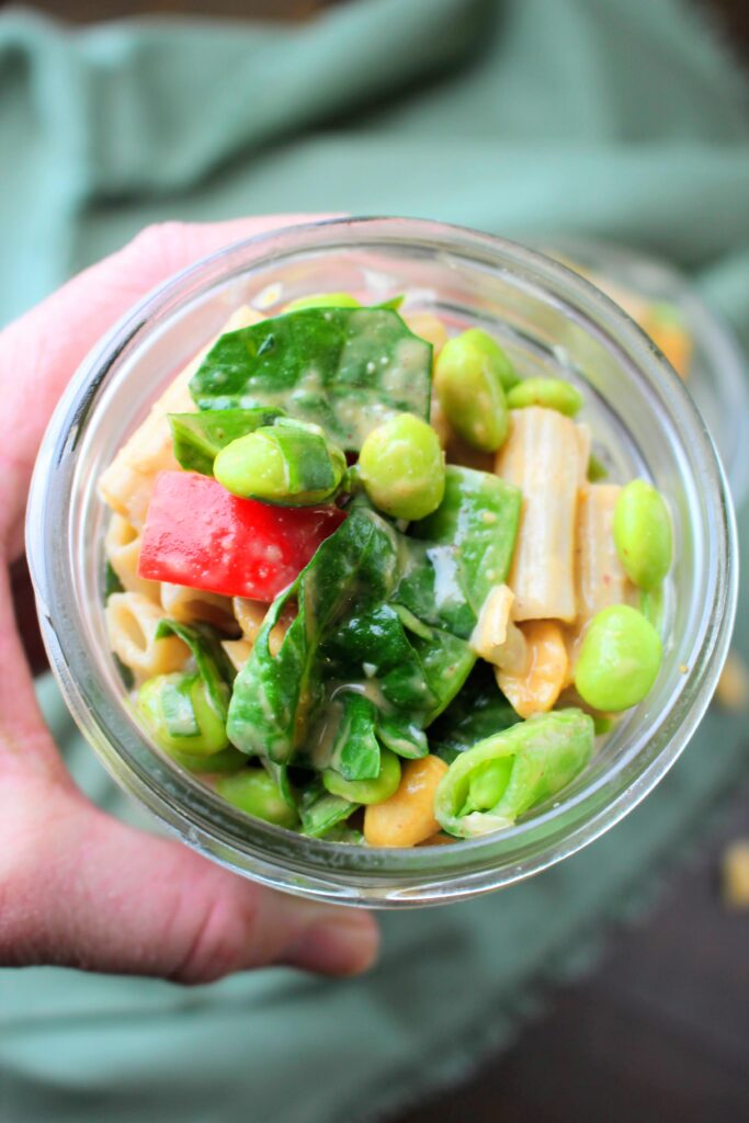 Vegan Asian Noodle Salad in a Jar