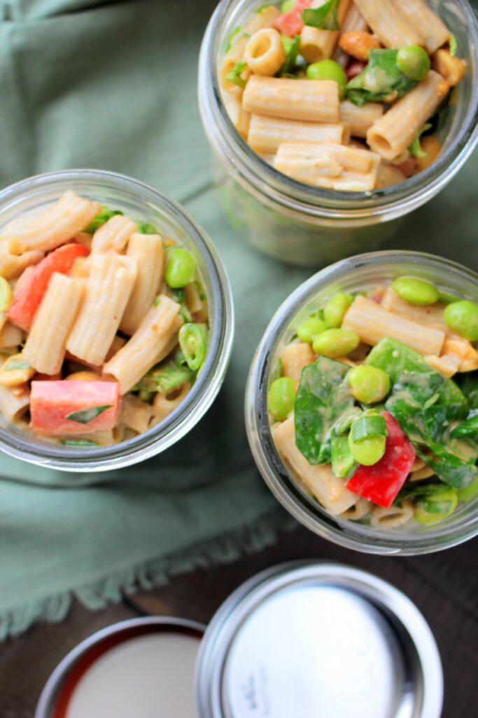 Vegan Asian Noodle Salad in a Jar