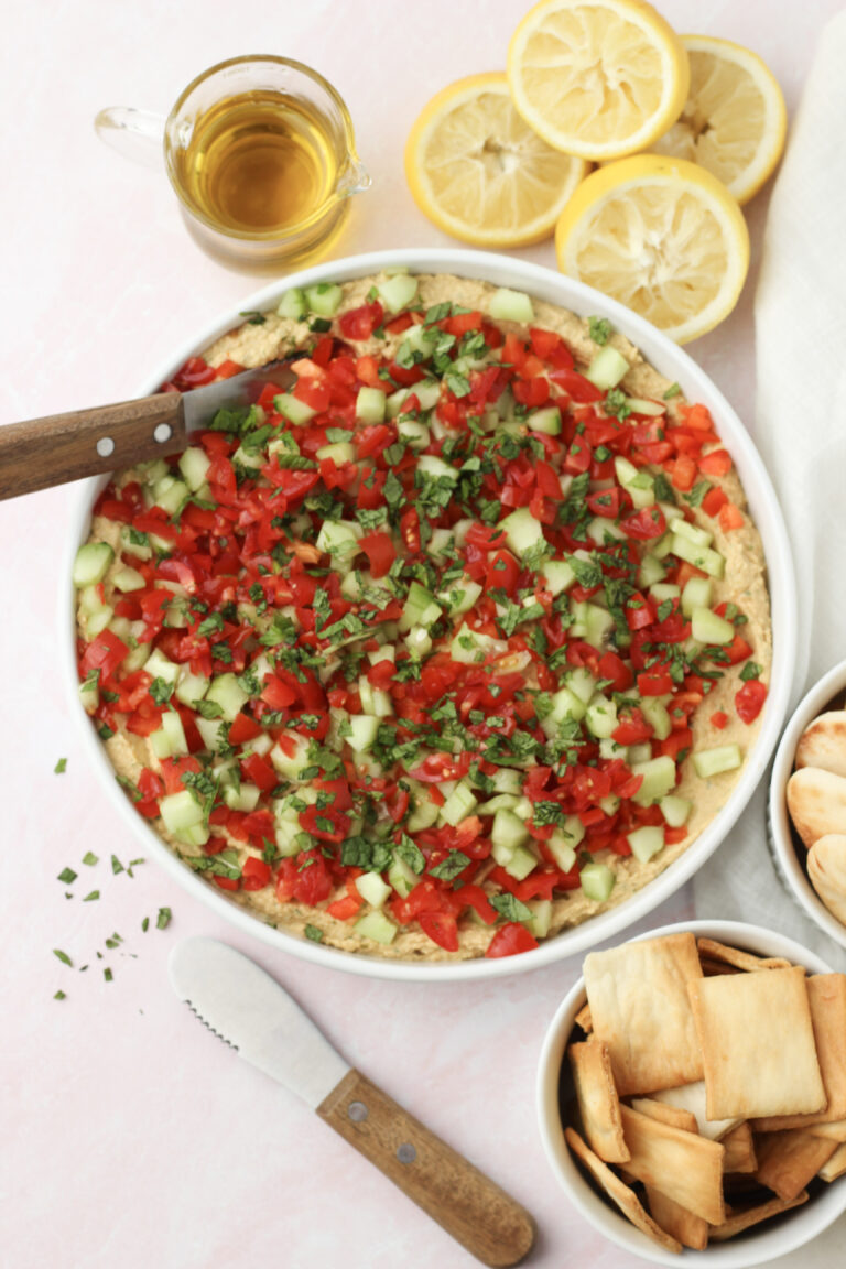 Creamy Mediterranean Lemon Bean Dip (Vegan and Healthy)