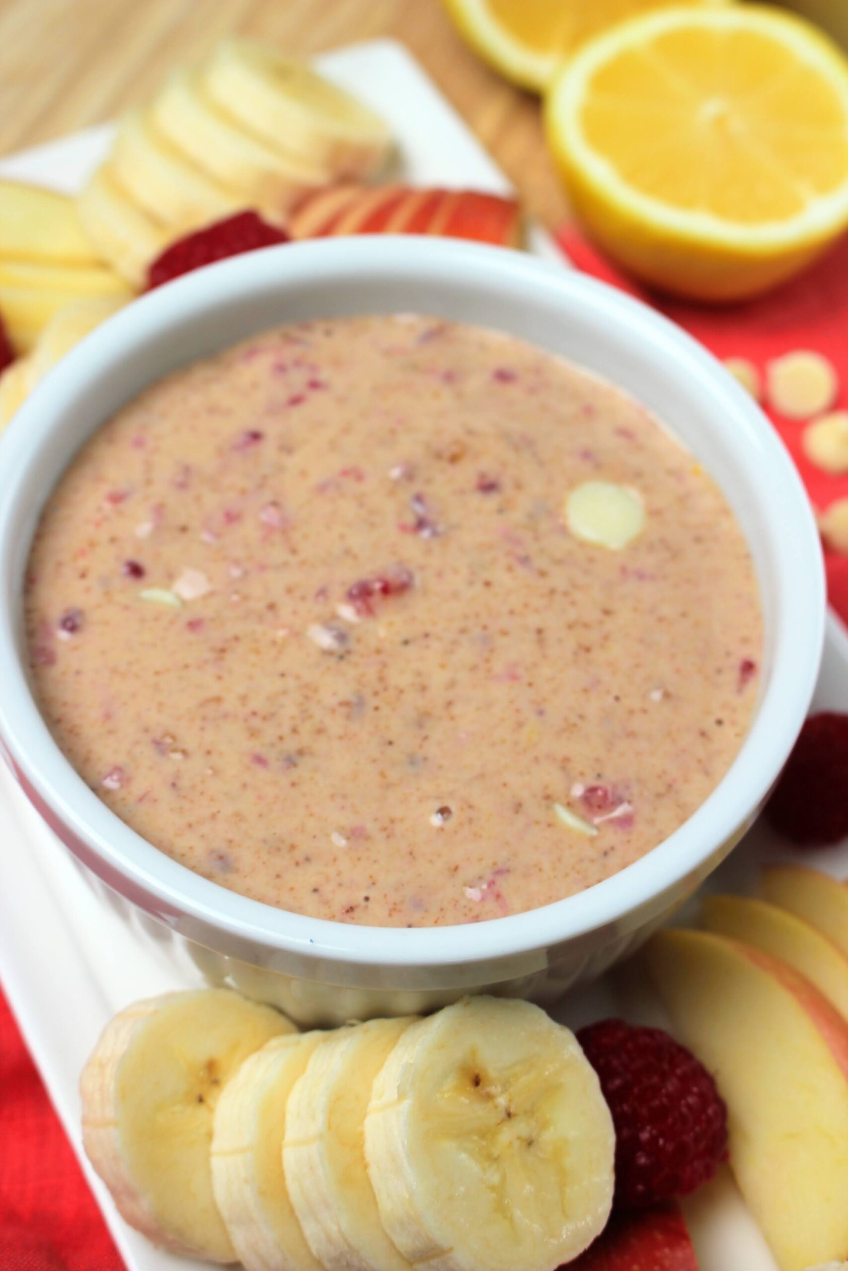 Easy Lemon Raspberry Power Yogurt Dip (dairy-free) - The Happy and ...