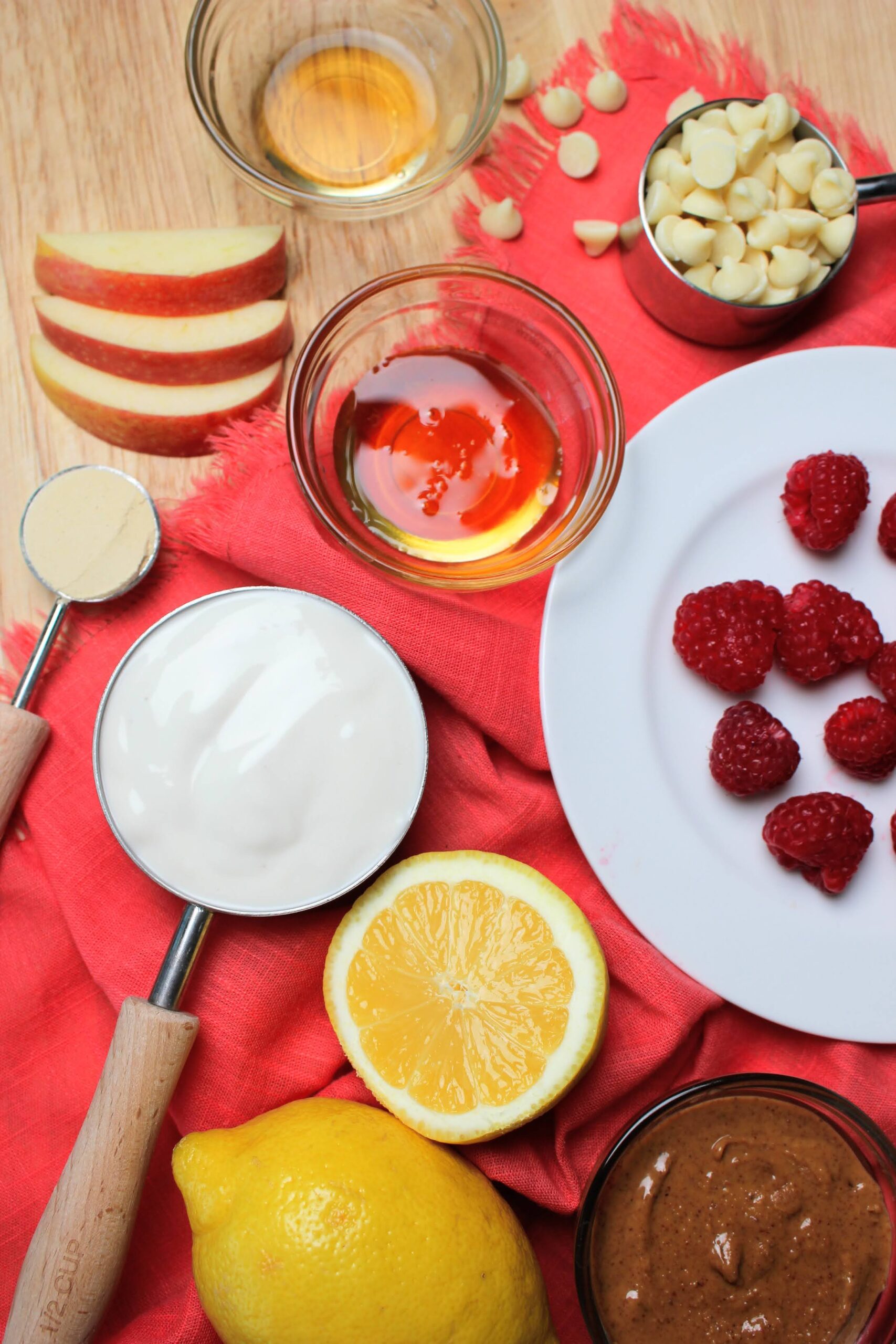 Easy Lemon Raspberry Power Yogurt Dip (dairy-free) - The Happy and ...