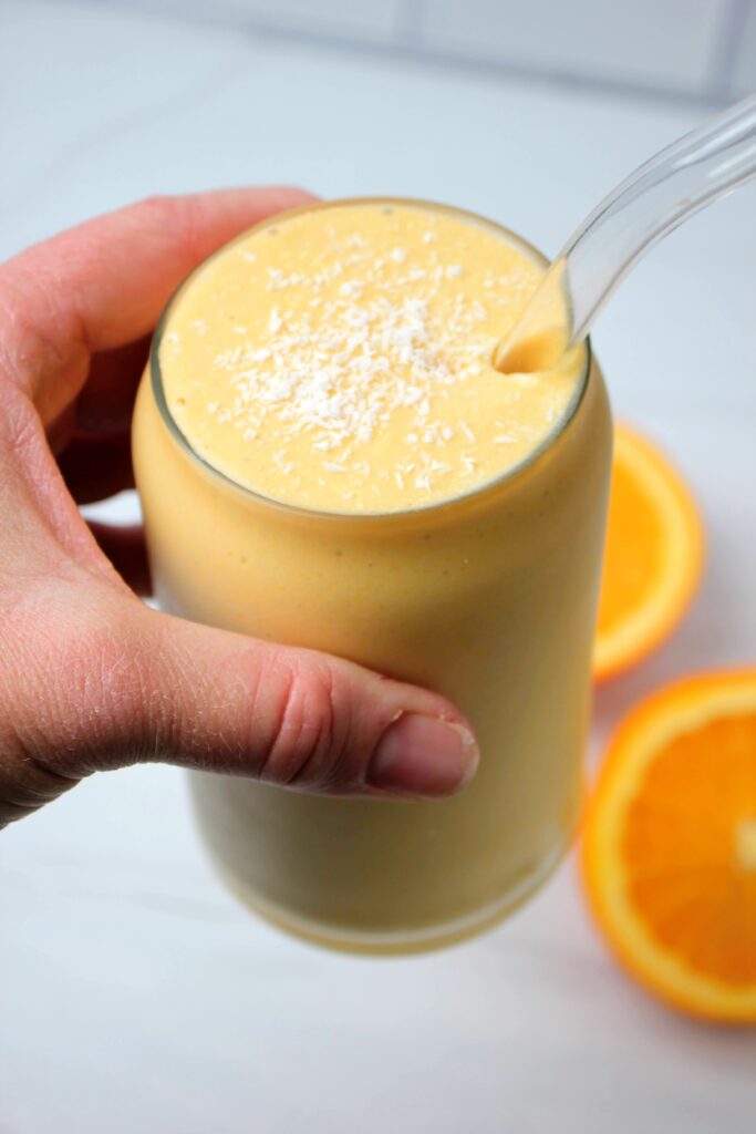 Vitamin C-Loaded Tropical Orange Smoothie Recipe (dairy-free)