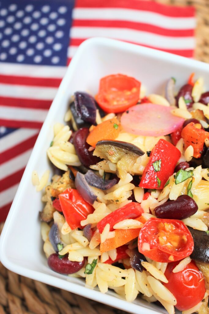 This vegan pasta salad is filled with summer's best produce.