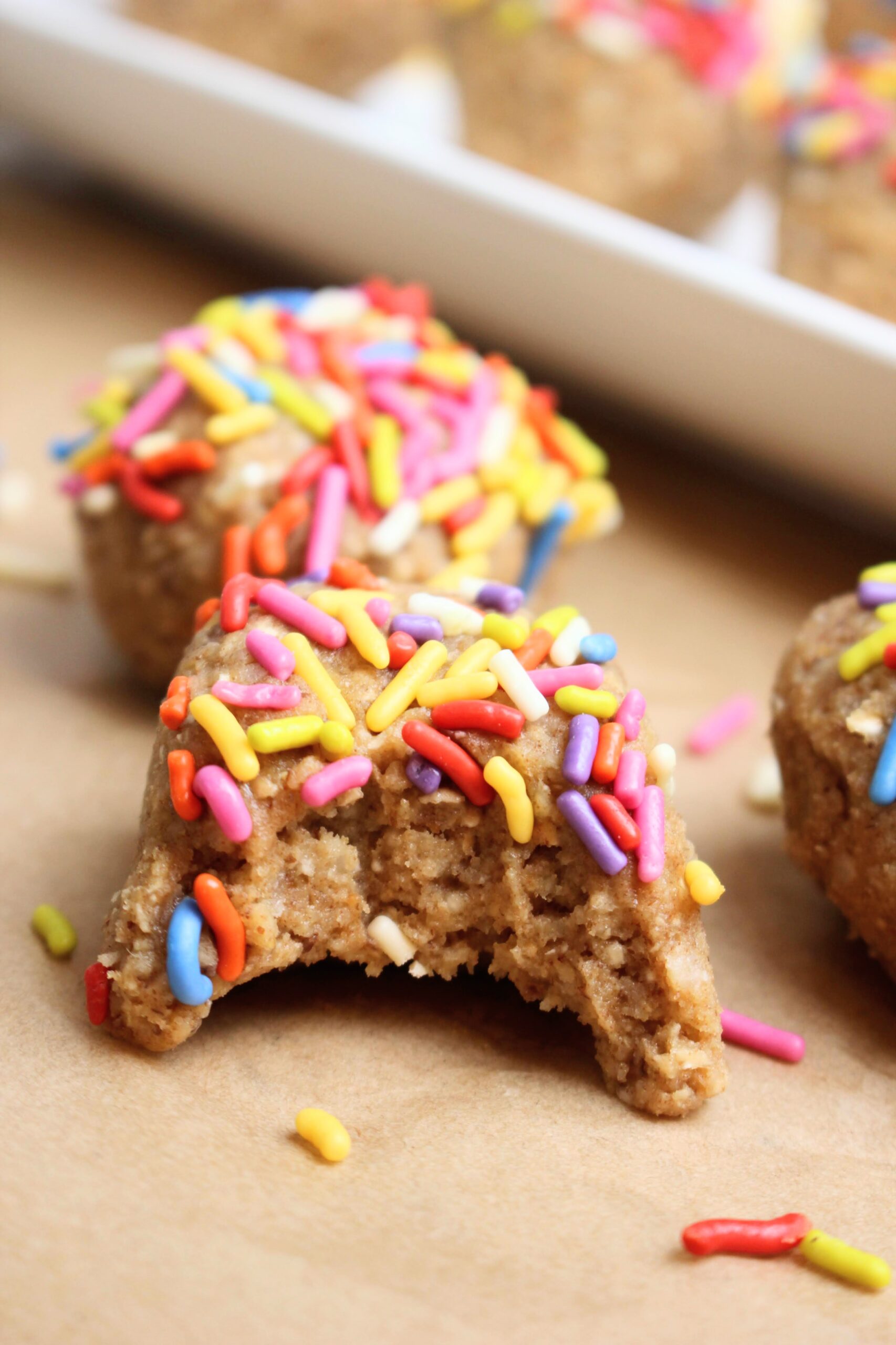 Easy NoBake Vegan Cashew Coconut Protein Bites The Happy and