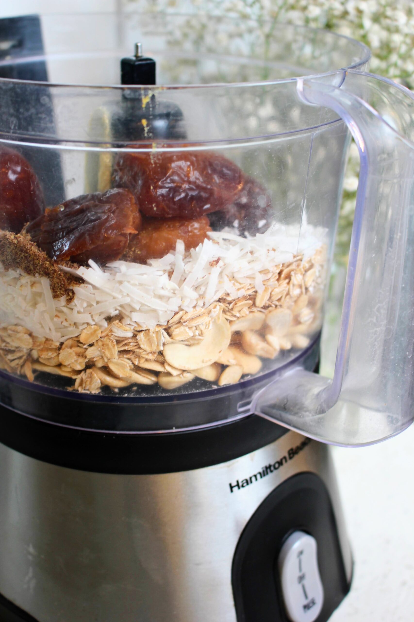 Easy NoBake Vegan Cashew Coconut Protein Bites The Happy and