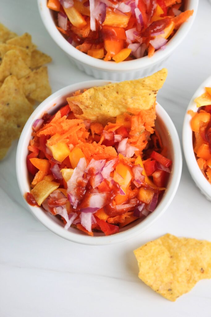 7 layer dip appetizer cups