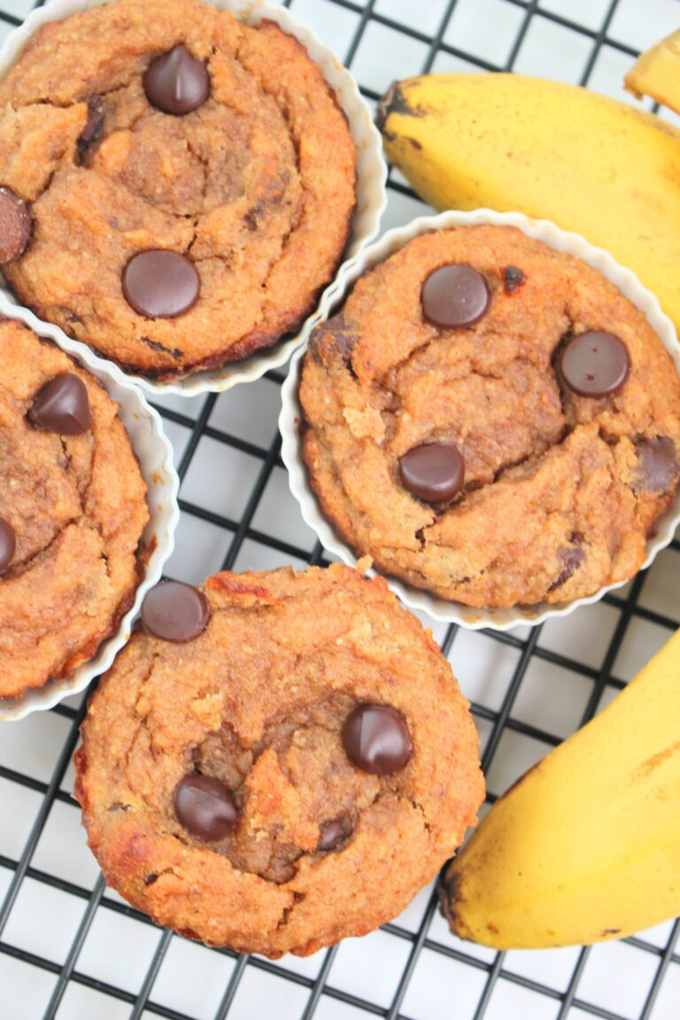 Simple One Bowl Banana Coconut Muffins (plant-based)