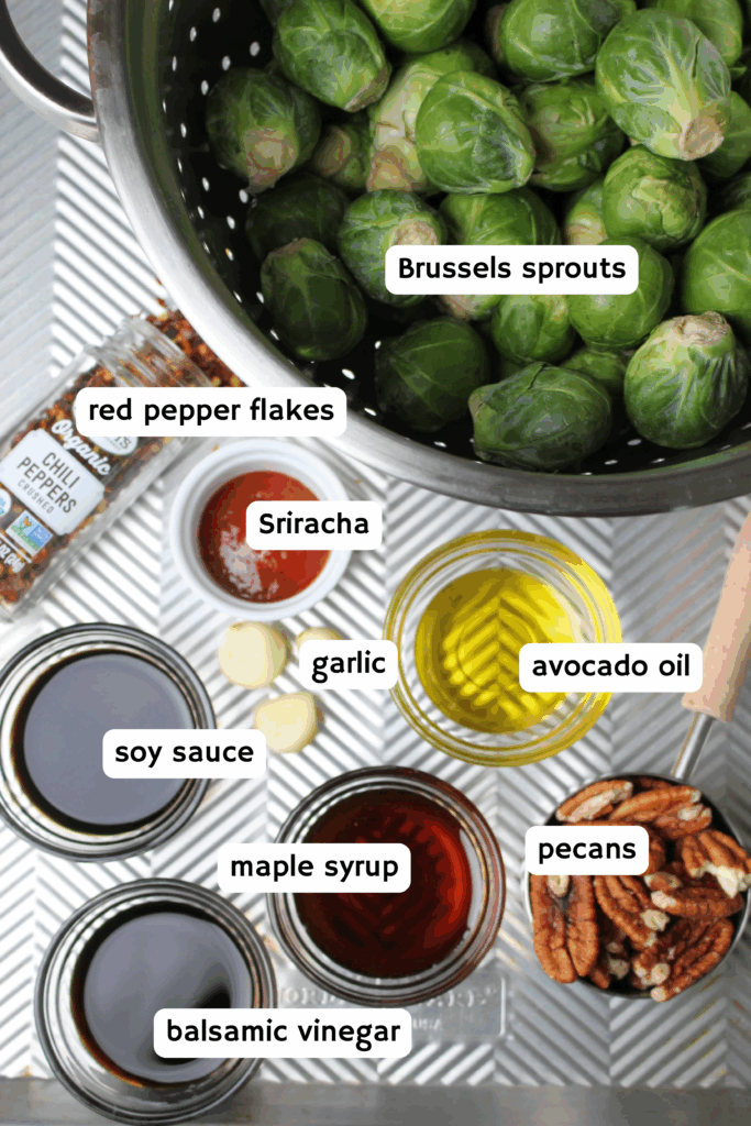 All of the ingredients needed to make this side dish.