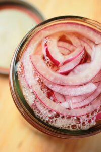 Just added the vinegar, coconut sugar, salt, and filtered water to the mason jar.