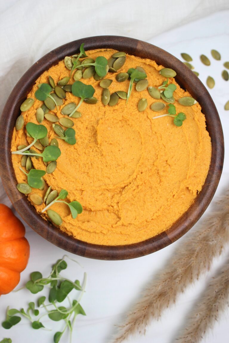 Savory Pumpkin Hummus (dairy-free)
