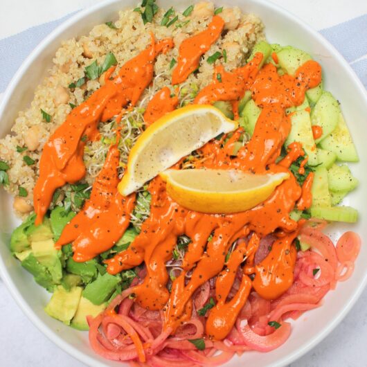 Mediterranean Power Protein Bowl (vegan) The Happy and Wholesome Mommy