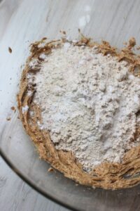 Just added the flour to the mixture.