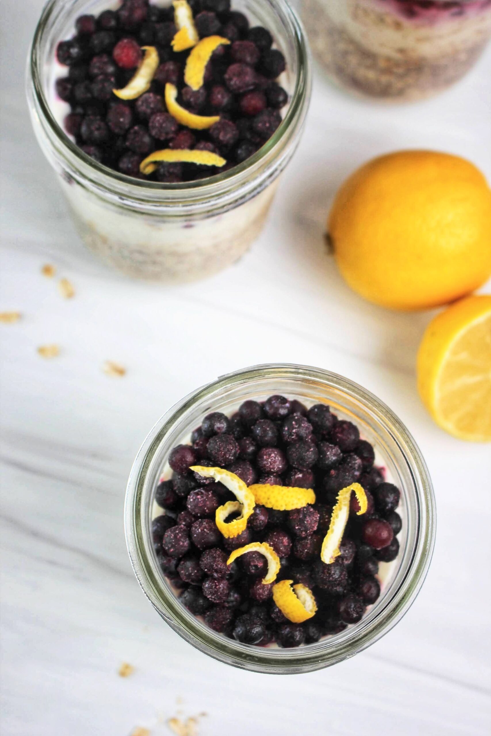 Dairy Free Lemon Blueberry Overnight Oats The Happy And Wholesome Mommy 9527