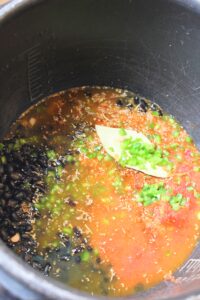 Just placed all of the ingredients into the pressure cooker.