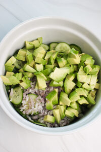 Just placed the dry ingredients into a large bowl.