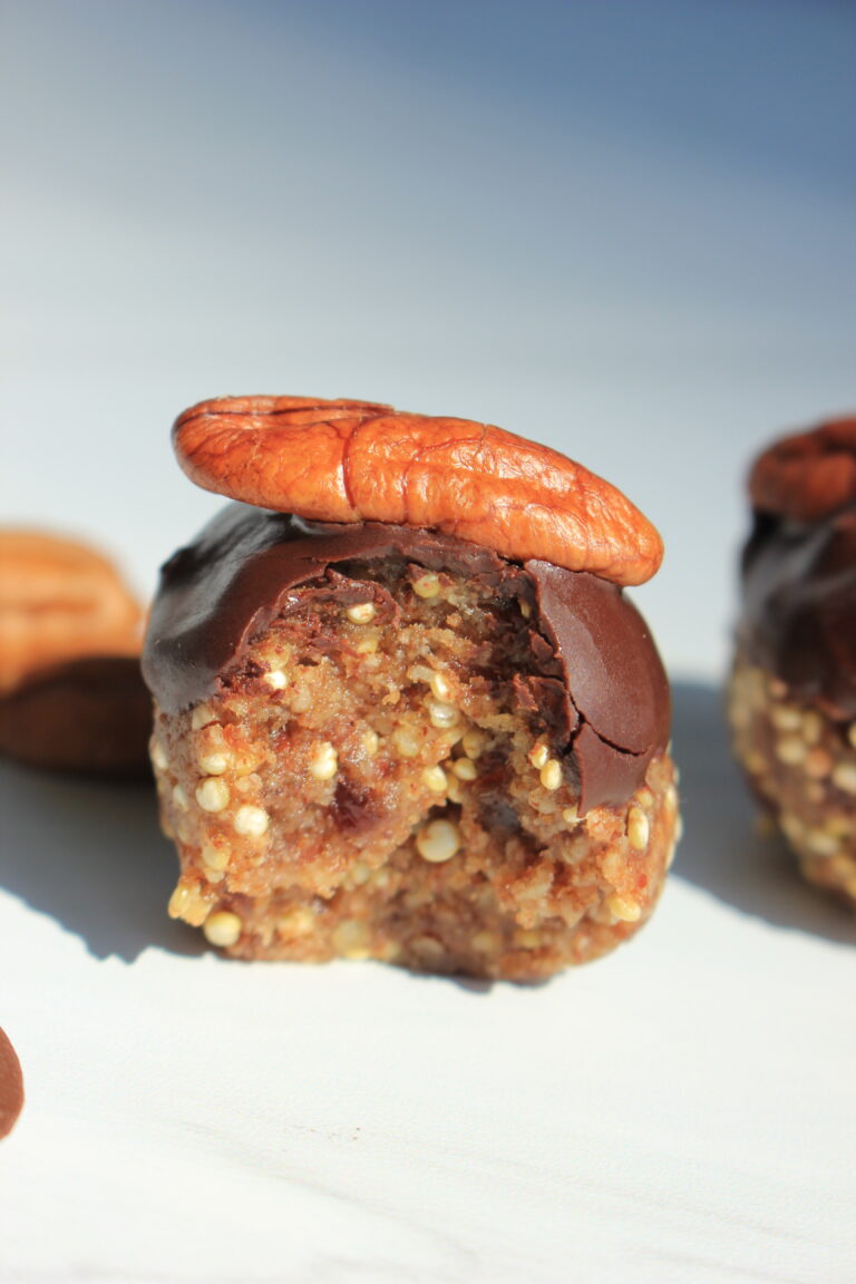 No-Bake Pecan Pie Bites (vegan)