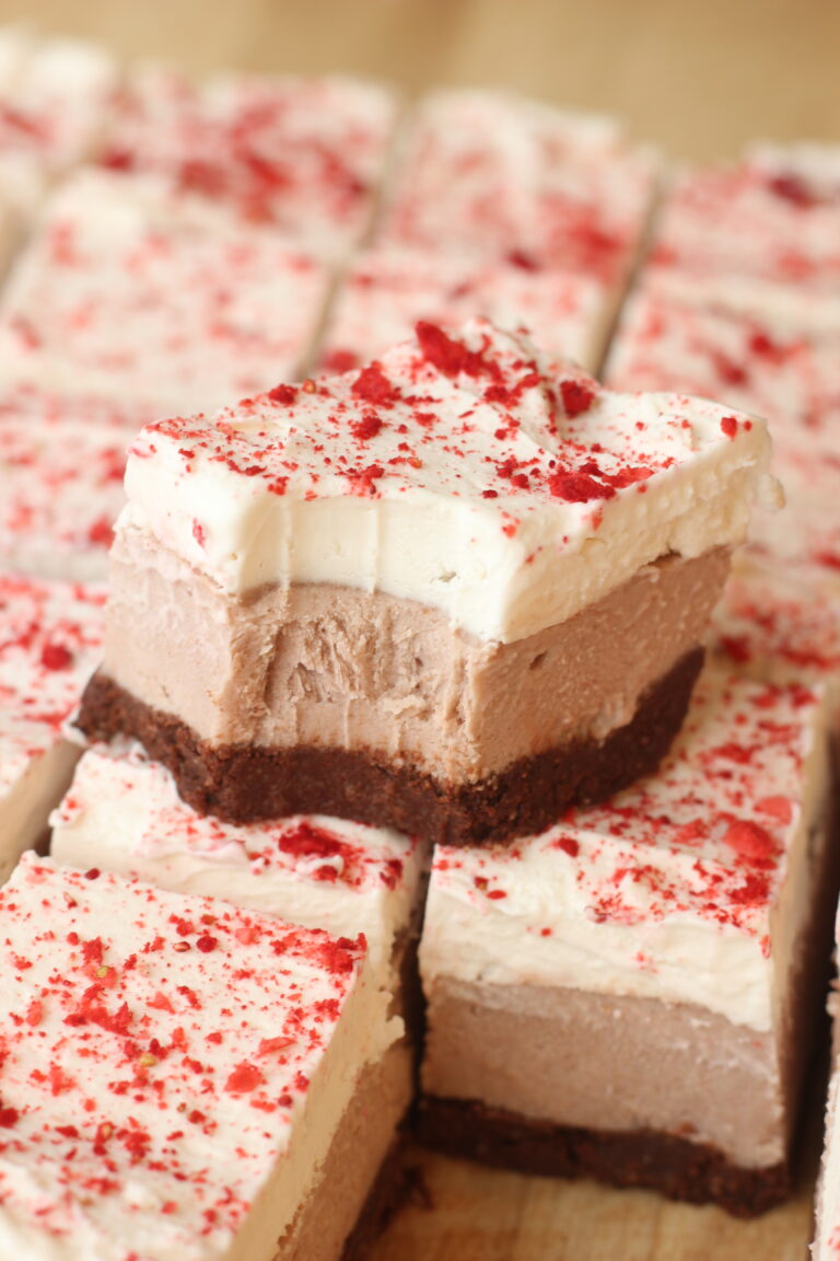 Strawberries and Cream Ice Cream Bars (vegan)