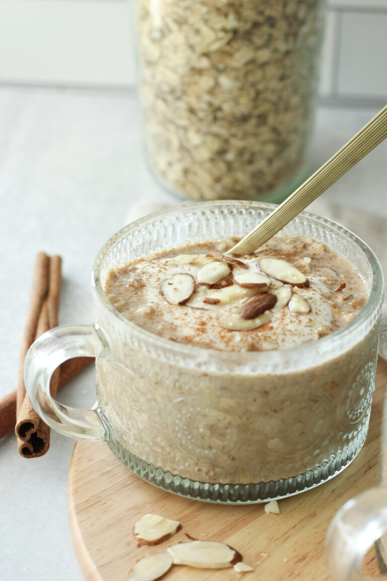 Spiced Nut and Date Overnight Oats (Vegan)