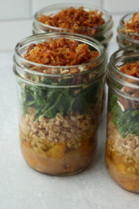 The jars have been layered with all sxz ingredients.