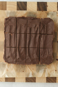 The rice krispie treats have been cut into 12 squares.