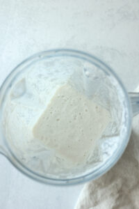 The ingredients have been blended in a blender.