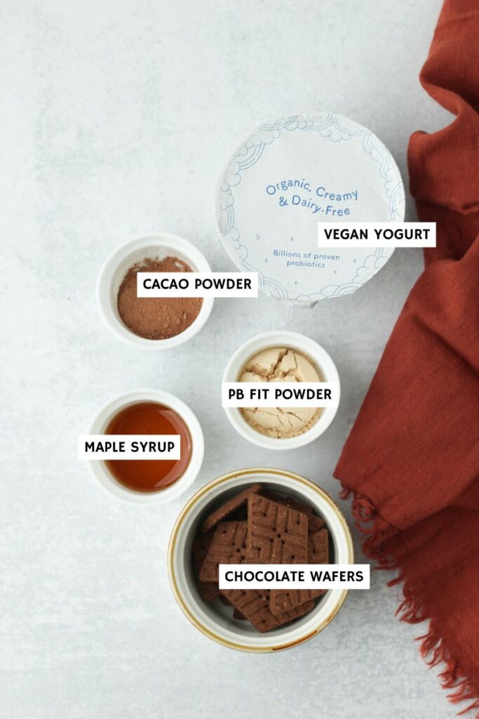 All of the ingredients needed to make this Japanese Cheesecake.